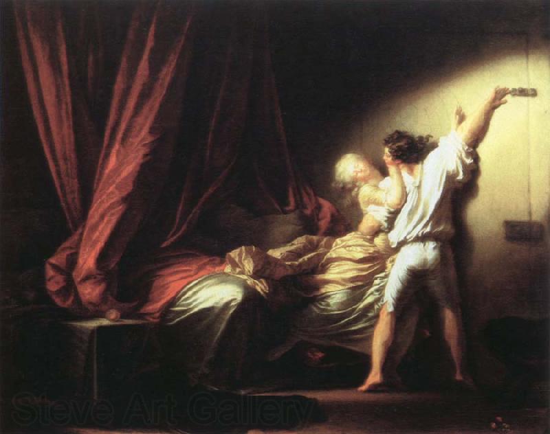 Jean-Honore Fragonard the bolt Norge oil painting art
